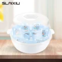 Microwave Steam Sterilizer for Baby Bottles Temperature Nipple Sterilizer Bottle Holder Storage Box Baby Bottle Warmer BPA Free