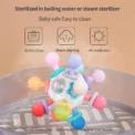 Baby Toys 0 12 Months Rotating Rattle Ball Grasping Activity Baby Development Toy Silicone Teether Baby Sensory Toys for Babies - Image 3