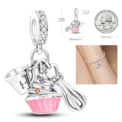 Hot Sale 925 Silver Charms Beads Fit Original Pan Bracelet Making For Woman Jewelry Fashion Pendant - Image 6