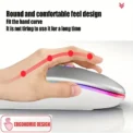 Wireless Mouse Gaming Mouse Backlight USB Compatible RGB Rechargeable Mice Silent Backlit Ergonomic Gaming Mouse for Laptop PC - Image 6