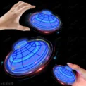 Magic Flying Helicopter Spinner Fingertip Upgrade Flight Gyro Fly orb Hover Ball Mini Dron Aircraft Toys LED Type Toy Kids Gifts