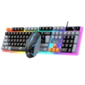 RAIKU T26 Wired 104 Keys Membrane Keyboard And Mouse Suit Kinds of Colorful Lighting Gaming and Office For Windows and IOS - Image 2