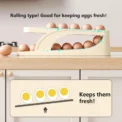 New Automatic Rolling Double-layer Egg Dispenser, Egg Holder Dispenser for Refrigerator, Holds 15 Eggs, Space-Saving Egg Storage - Image 2