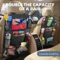 Car Interior Accessories Car Seat Back Storage Anti-kick Bag Simple Oxford Material Snack Toy Storage Bag Car Storage Bag - Image 3