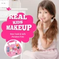 Princess Make Up Box Play House Toy Girls, Eye Shadow Makeup Cosmetics Handbag, Birthday Christmas Gift for Kids Party Cosplay - Image 4