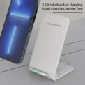 Wireless Charger Stand Pad for iPhone 15 14 13 12 Pro Samsung Xiaomi Phone Chargers Induction Fast Charging Dock Station Holder - Image 3
