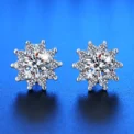 925 Sterling Silver Stud Earrings zircon For Women Fashion Exquisite Student Girlfriend Jewelry Accessories - Image 5