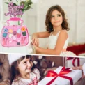 Princess Make Up Box Play House Toy Girls, Eye Shadow Makeup Cosmetics Handbag, Birthday Christmas Gift for Kids Party Cosplay - Image 5