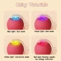 Cat Interactive Ball Toys Automatic Rolling Ball Faux Tail Rechargeable Smart Pet Electric Toy Dog Cat Training Imitate Mouse - Image 6