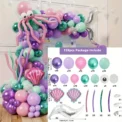 159PCS Mermaid Balloon Arch Set Ocean Theme Birthday Party Summer Balloon Decoration Hawaiian Party Decoration Supplies - Image 3