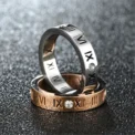 Luxury Roman Numeral Necklace Earring Bracelet Ring Set For Women Never Fade 316L Stainless Steel Wedding Jewelry Set Gift Box - Image 4