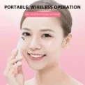 Electric Eye Massager Vibration Wrinkle Anti-Ageing Eye Massage Dark Circle Removal Beauty Face Eye Care Pen Pink and White - Image 2