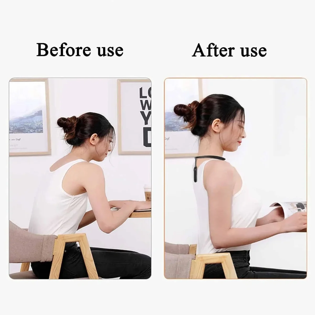 Ultrasonic Lymphatic Soothing Neck Instrument Body Sitting Posture Corrector Back Support Neck Massager Care health care - Image 4