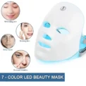 Facial LED Photon Beauty Mask Rechargeable Seven Colors Home Beauty Instrument Skin Rejuvenation Facial Lifting and Whitening