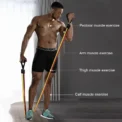 11 Pieces/Set Crossfit Latex Resistance Band Training Exercise Tube Yoga Rope Pull Elastic Rubber Expander Fitnes Equipment Belt - Image 2