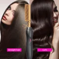 Hot Comb Hair Straightener Heat Pressing Combs Portable Ceramic Curling Iron for Hair Beard Wigs Wet and Dry Hair Styling Tools - Image 6