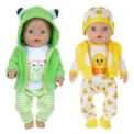 2023 New Cute frog Suits Fit For 43cm Baby Doll 17 Inch Reborn Baby Doll Clothes - Image 2