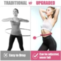 WESTTUNE Smart Weighted Fit Hoop Exercise Circle Infinity Fitness Hoop with Detachable Knots for Adults Weight Loss and Exercise - Image 5