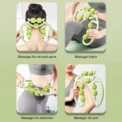Massage Roller Anti-cellulite Massager Body Leg Slimming Roller Yoga Training Device U-shaped Pilates Muscle Relaxation Roller - Image 3
