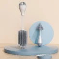 360 Degree Rotation 3 in 1 Silicone Baby Bottle Pacifier Brush Wash Water Cup Container Straw Cleaning Brush Set - Image 2
