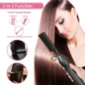 Hot Comb Hair Straightener Heat Pressing Combs Portable Ceramic Curling Iron for Hair Beard Wigs Wet and Dry Hair Styling Tools - Image 4