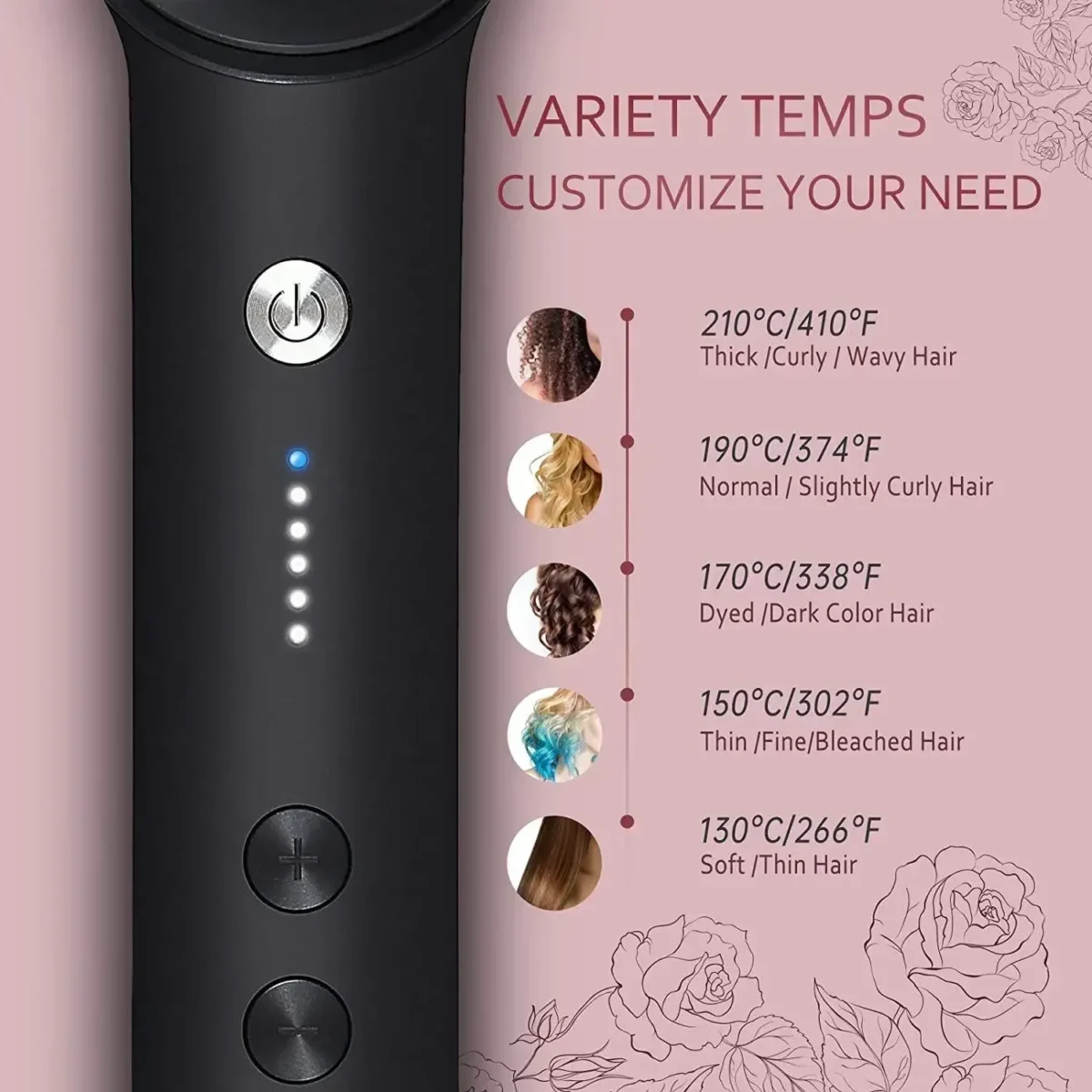 New Hair Straightener Brush Electric Hair LCD Hot Brushes Hot Comb Straightener For Hair Beard Curler Flat Iron Heating - Image 4