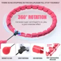 WESTTUNE Smart Weighted Fit Hoop Exercise Circle Infinity Fitness Hoop with Detachable Knots for Adults Weight Loss and Exercise - Image 2