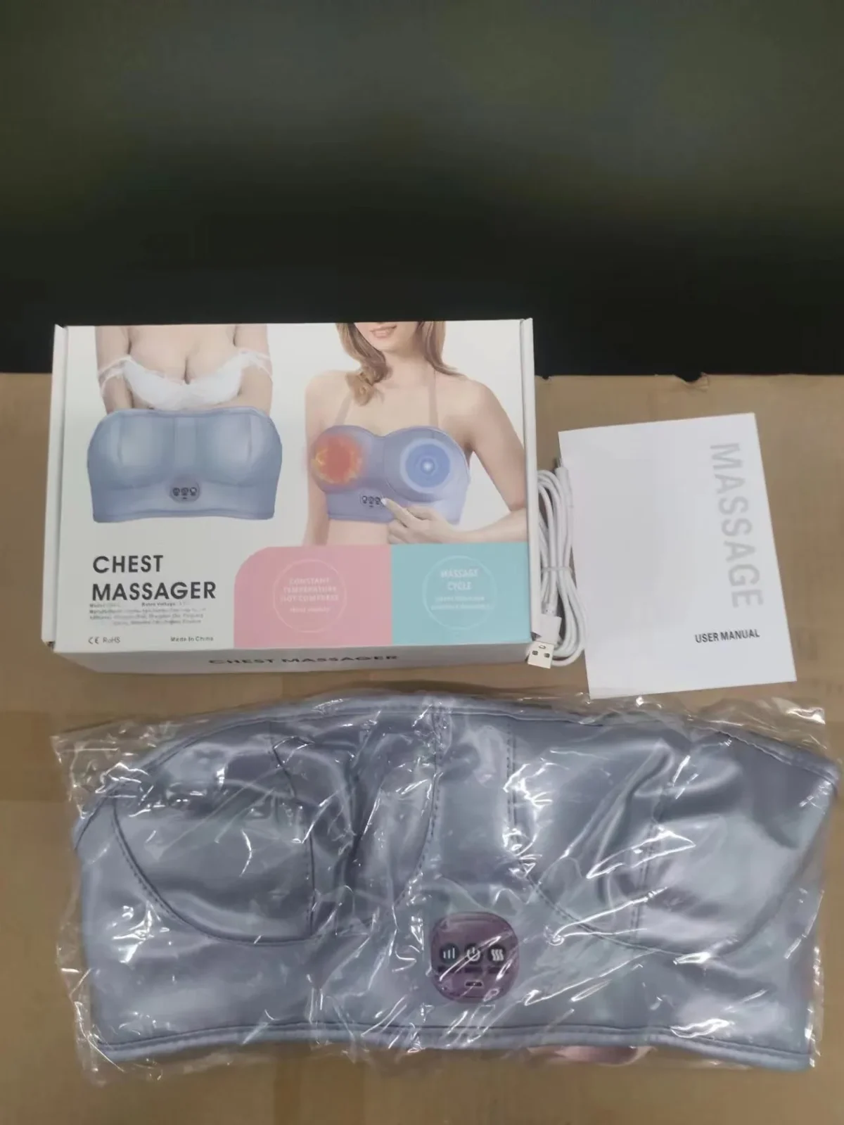 Electronic Massage Bra Vibration Chest underwear Massager Breast Instrument for Woman Girl Health Care Massage Brast - Image 2