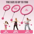 WESTTUNE Smart Weighted Fit Hoop Exercise Circle Infinity Fitness Hoop with Detachable Knots for Adults Weight Loss and Exercise - Image 3