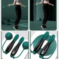 Counting Jump Rope ball Steel PVC Skipping Rope Exercise Adjustable Cordless jump rope Fitness gym Training Home Sport Equipment - Image 2