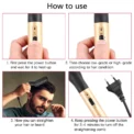 Electric Hot Comb Straightener Multifunctional Quick Heated Men Beard Care Brush Beard Anti-Scald Straightener Comb Hair Tools - Image 3