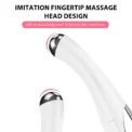Electric Eye Massager Vibration Wrinkle Anti-Ageing Eye Massage Dark Circle Removal Beauty Face Eye Care Pen Pink and White - Image 4
