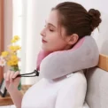 Electric Neck Massage Pillow U-shaped and Fits the Neck Adjustable Heating to Massage and Relax Durable Memory Cotton - Image 2
