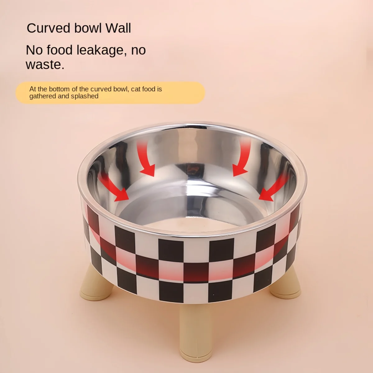 Elevated Cats Feeder Bowl Anti-choking Raised Cat Food Water Bowl With Stand Pet Feeding Drinking Supplies bowls for cats dogs - Image 4