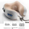 Electric Neck Massage Pillow U-shaped and Fits the Neck Adjustable Heating to Massage and Relax Durable Memory Cotton - Image 6