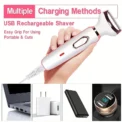 4 In 1 Electric Lady Shaver, Body Hair Removal Epilator, Painless Cordless Trimmer Razor, Gifts For Women - Image 4