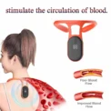 Ultrasonic Lymphatic Soothing Neck Instrument Body Sitting Posture Corrector Back Support Neck Massager Care health care - Image 5
