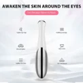 Electric Eye Massager Vibration Wrinkle Anti-Ageing Eye Massage Dark Circle Removal Beauty Face Eye Care Pen Pink and White - Image 3