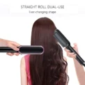 New Hair Straightener Brush Electric Hair LCD Hot Brushes Hot Comb Straightener For Hair Beard Curler Flat Iron Heating - Image 2