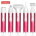 5 in 1 Body Hair Removal Epilator Armpit Hair Bikini Hair Leg Hair Pubic Hair Electric Razor Clipper Shaver Women