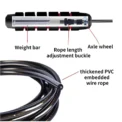 Rapid Speed Jump Rope lose weight Steel Skipping Rope Exercise Adjustable Jumping Rope Fitness gym Training Home Sport Equipment - Image 2