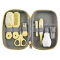 Baby Care EVA Bag Eight-piece Set Baby Nasal Aspirator Nail Scissors Cartoon Set Daily Cleaning Supplies Care Bag