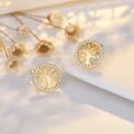 925 Sterling Silver Jewelry Women Fashion Cute Tiny Clear Crystal CZ Stud Earrings Gift for Girls Teens Lady - Image 4