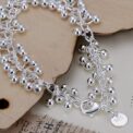 925 Sterling silver bracelets Charms bead chain fashion cute nice women grapes Bracelet wedding Jewelry - Image 3