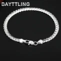 BAYTTLING 925 Sterling Silver 2 Piece 5MM Full Sideways Chain Necklace Bracelet For Women Men Fashion Jewelry Sets Wedding Gift - Image 5