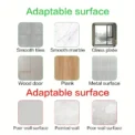 1pc Foldable Wall-mounted Shelf, For Bathroom, Toilet, Kitchen, Bedside, No Drilling Phone Storage, Wifi Router Storage - Image 5