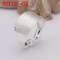 925 Sterling silver high-quality for women lady chain open cute bangle bracelet earrings ring fashion jewelry Sets - Image 2