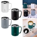Stainless Steel Coffee Cup 500ML Thermos Mug Leak-Proof Thermos Travel Thermal Vacuum Flask Insulated Cup Water Bottle