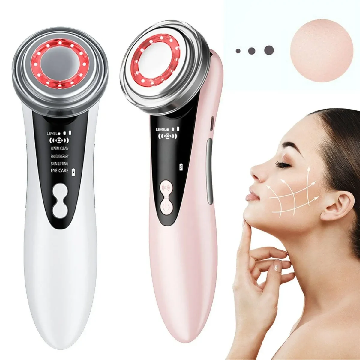 4 in 1 RF EMS Facial Massager Face Lift Multifunction Firm Device Led Skin Rejuvenation Machine Wrinkle Removal Skin Care Tools - Image 2