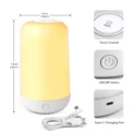 Bluetooth Smart Touch Bedside Table Lamp Dimmable RGB LED Night Light USB Rechargeable kids Desk Lamp Room Outdoor Camping Decor - Image 2